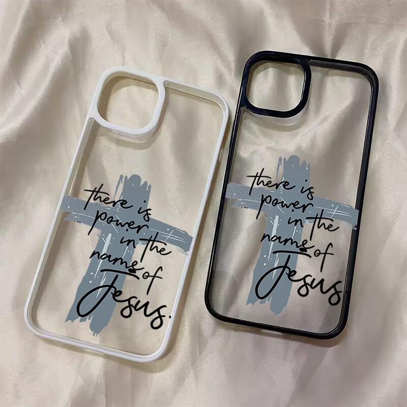 Samsung Galaxy A55 - Religious Jesus Cross Clear Case for