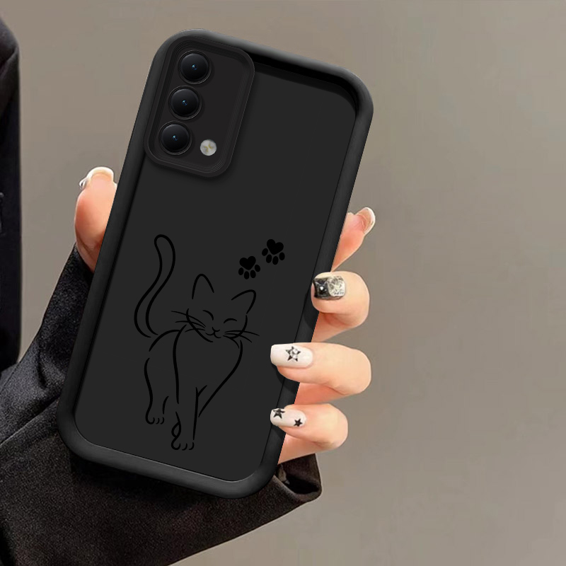 Cute Cat Line Black Phone Case - огляд і ціна Oppo A78