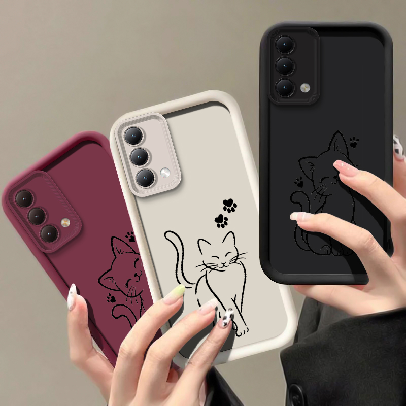 Cute Cat Line Black Phone Case - огляд і ціна Oppo A78