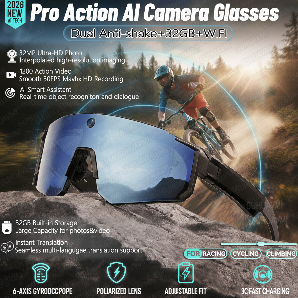 New AI smart shooting&recordin - огляд і ціна Smart Glasses Lens